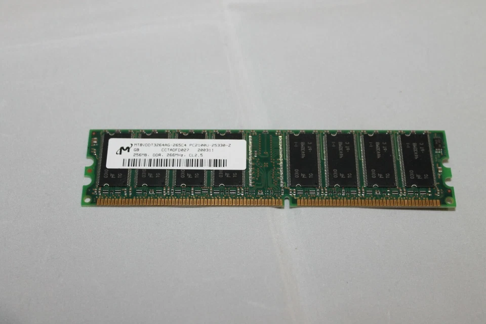 HP 175924-001 256MB 266MHZ CL2.5 DDR 185PIN DIMM USED - Image 2 of 2