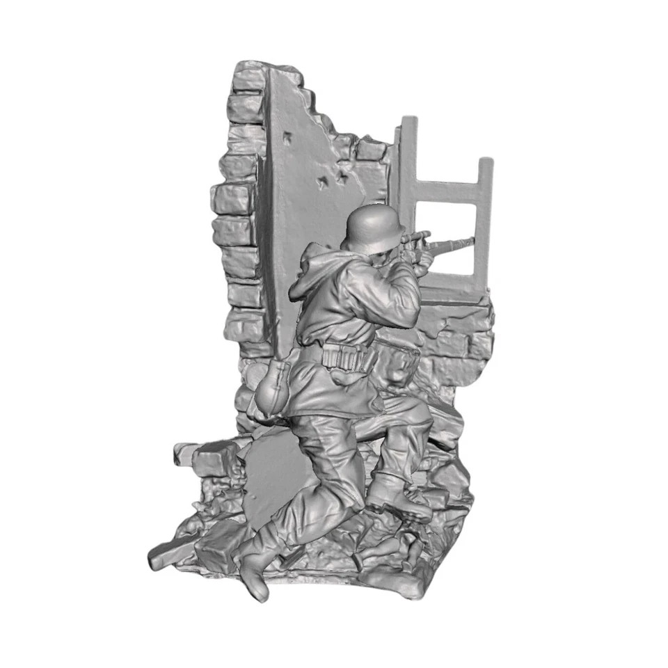Diorama Francotirador Alemán En Pared Escala 1:16 Blanco Modelos Kits Militar Hágalo Usted Mismo Foto 2 de 4