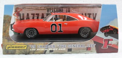 #ad Pioneer P131 General Lee Dodge Charger Dukes of Hazzard #01 1 32 Slot Car $74.95