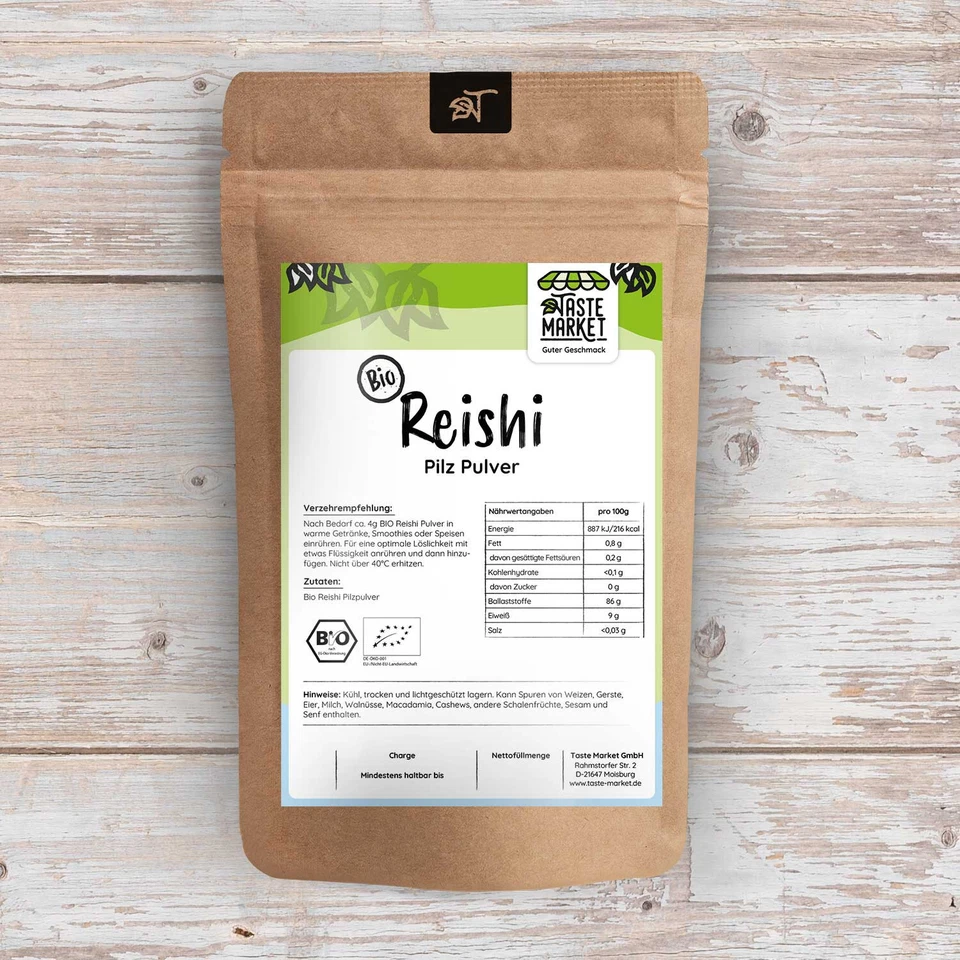 Reishi Pulver BIO, Pilzpulver GRÖSSENAUSWAHL,  100% natürliches Reishipulver - Bild 3 von 4