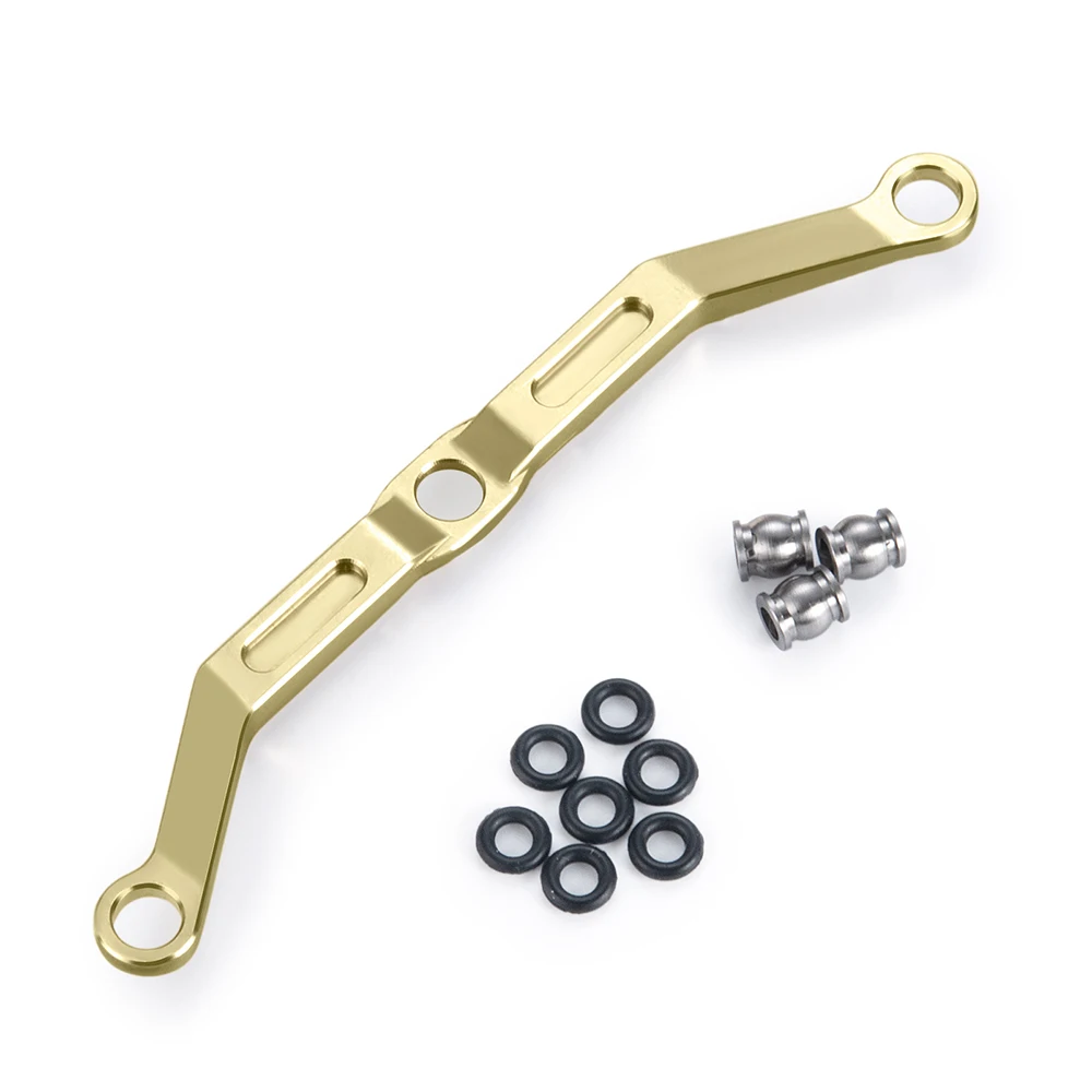 AXSPEED TRX4M Brass Aluminum Steering Linkage for TRX-4M Bronco Defender Upgrades