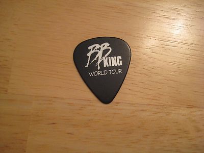 B.B. BB King Black W/ Silver Logo World Tour Guitar Pick Very Rare