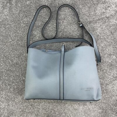 RED CUCKOO BLUE GREY HANDBAG FAUX LEATHER SHOULDER BAG LONDON Y2K