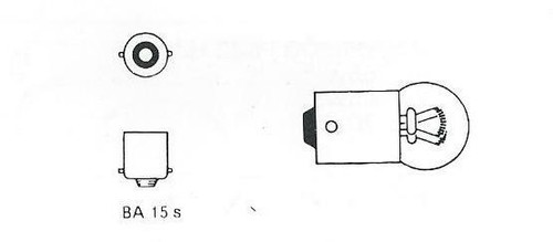 6 volt 6w SCC Indicator Light bulb Lucas 205 Vintage Classic Cars Austin Morris - Picture 2 of 2
