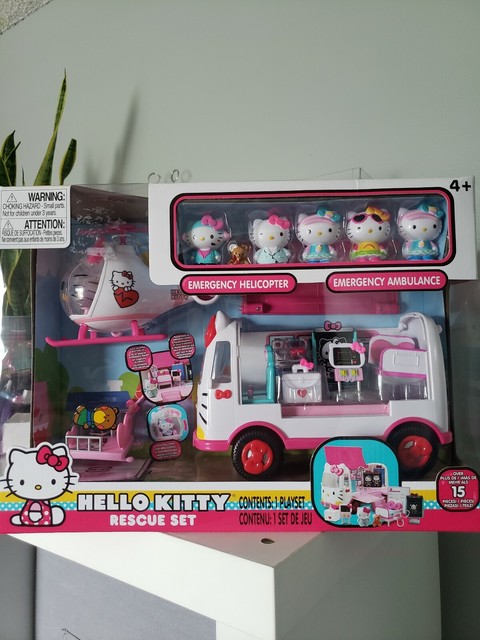 hello kitty helicopter and ambulance