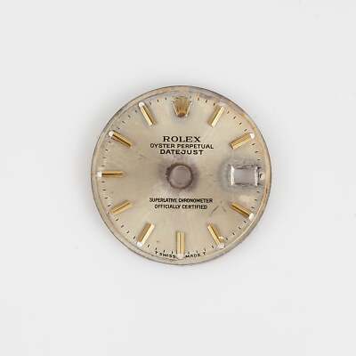 Rolex Dial Ladies Datejust Silver Deep Tropical VINTAGE UNIQUE Patina 2035 2135