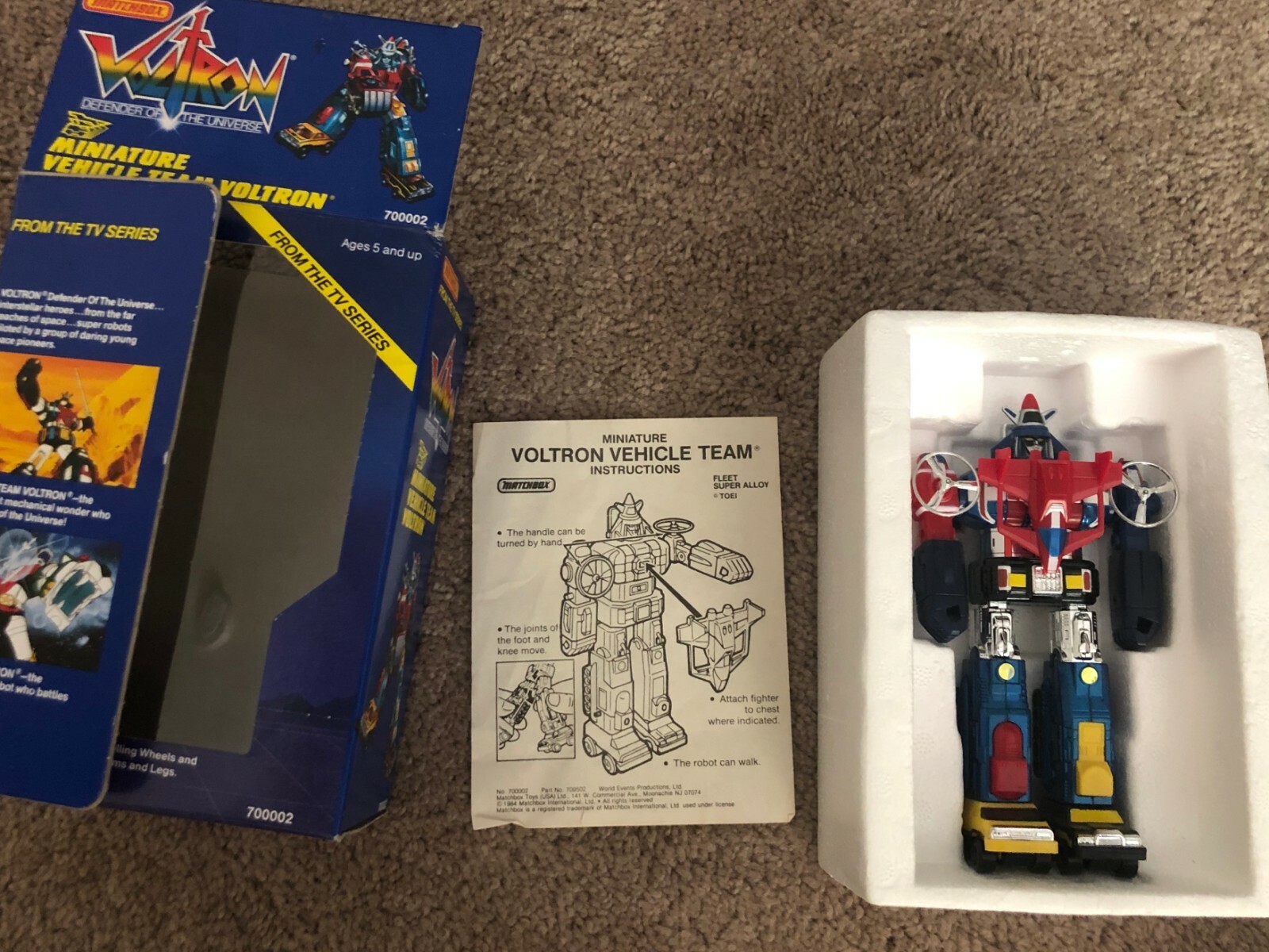 voltron diecast 1985
