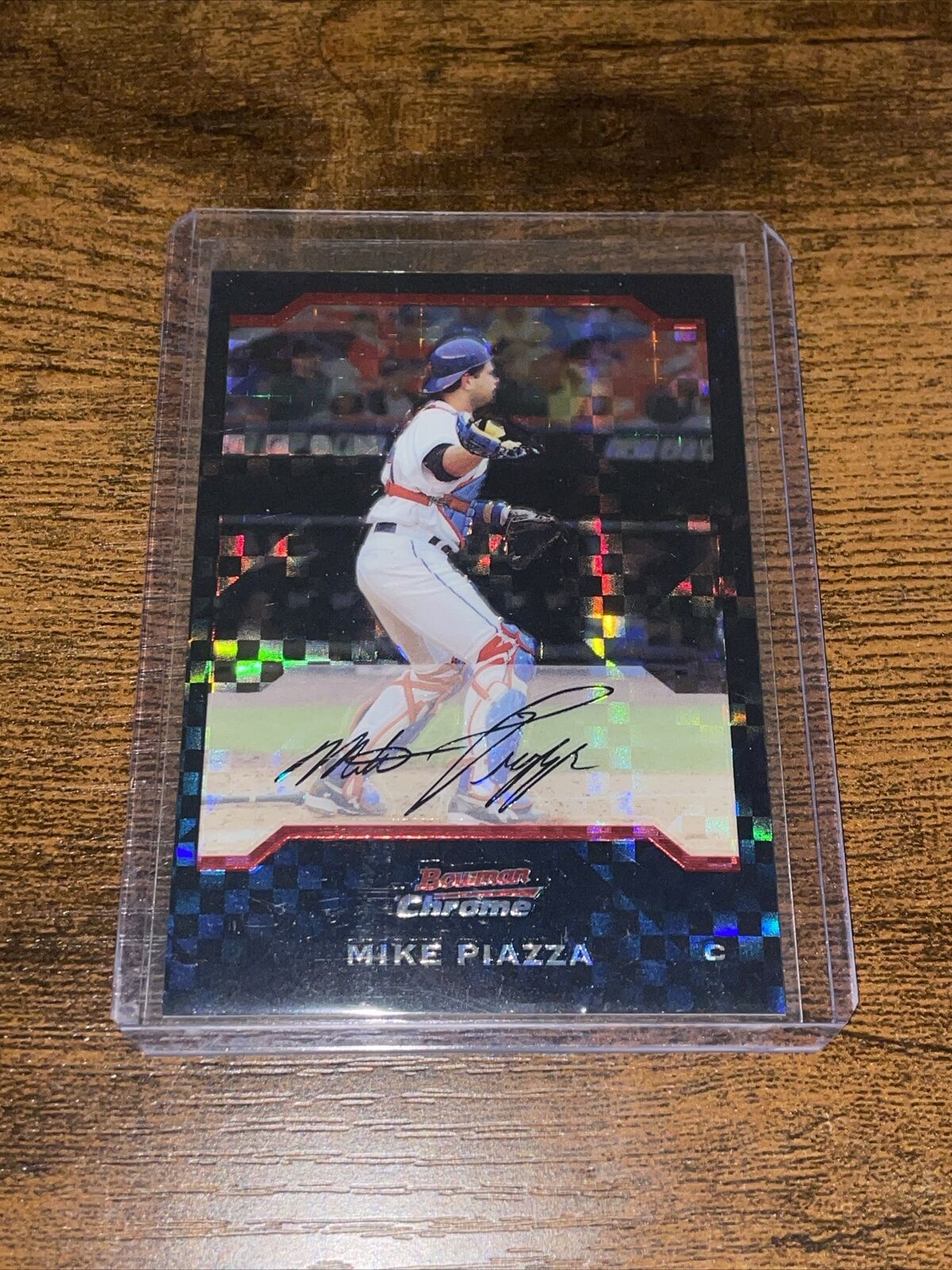 2004 Bowman Chrome #120 Mike Piazza Xfractor /172 New York Mets