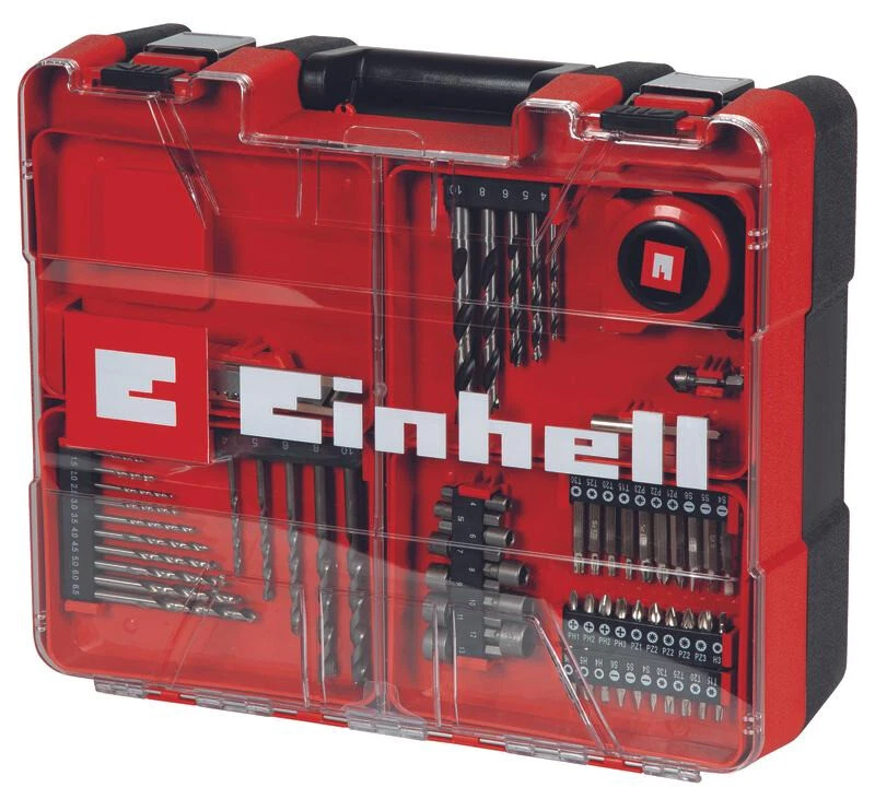 Einhell Akku-Schlagbohrschrauber TE-CD 18/40 Li-i +64 (2x2,0Ah) incl 64 tlg Zube - Bild 3 von 4