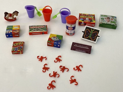 Mini Toys & Games Monopoly Monkeys Blokus Uno Tinkertoys Doll Diorama Miniature