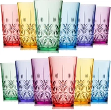 Royal Plastic Drinking Tumbler, Premium Quality Water Glasses, Dishwasher-Safe B