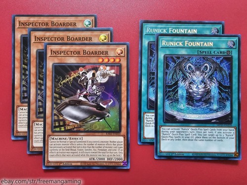 Mazo Yugioh Runick Stun 55 cartas punta fuente hugin destrucción torneo listo - Imagen 2 de 13