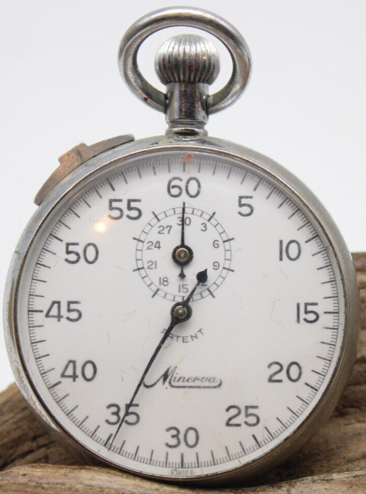 MINERVA 19317 SWISS 7j STOPWATCH 48.3mm FOR SPARES OR REPAIR (GA2) eBay