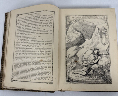 The Pilgrims Progress by John Bunyan C 1844. Hardback Book - Picture 12 of 18