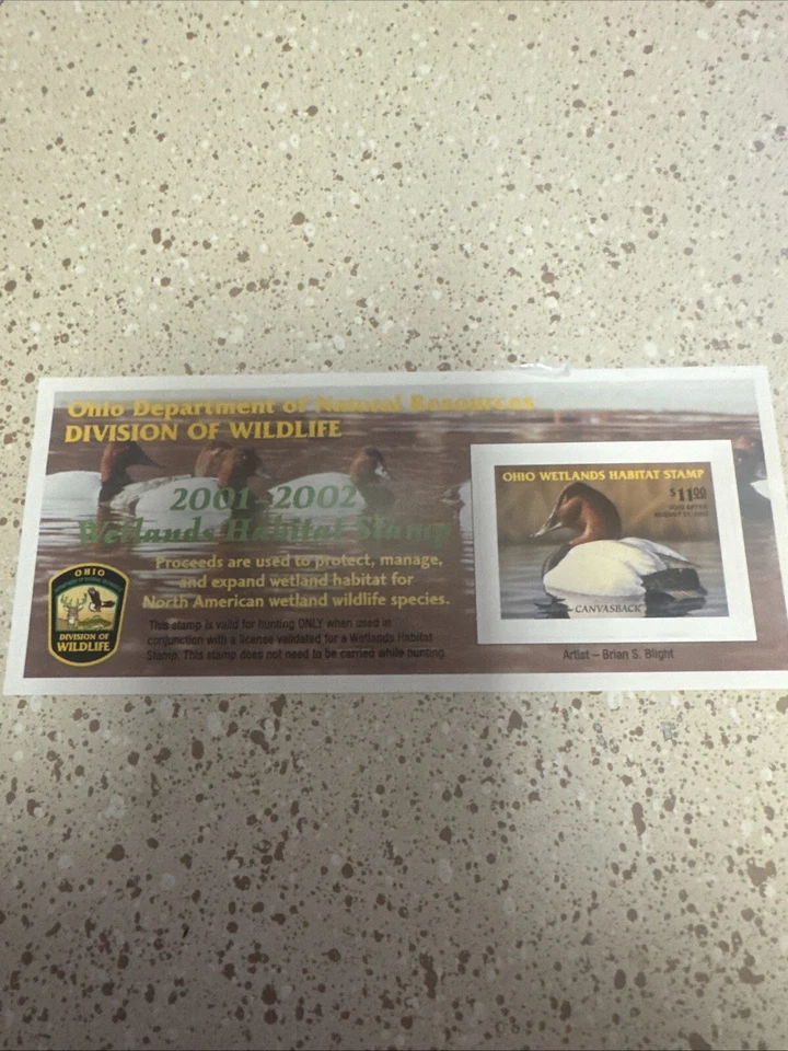 Migratory Bird - Duck Stamps 5 OHIO State 2000- 2005 OHIO Mint OG - Image 3 of 4