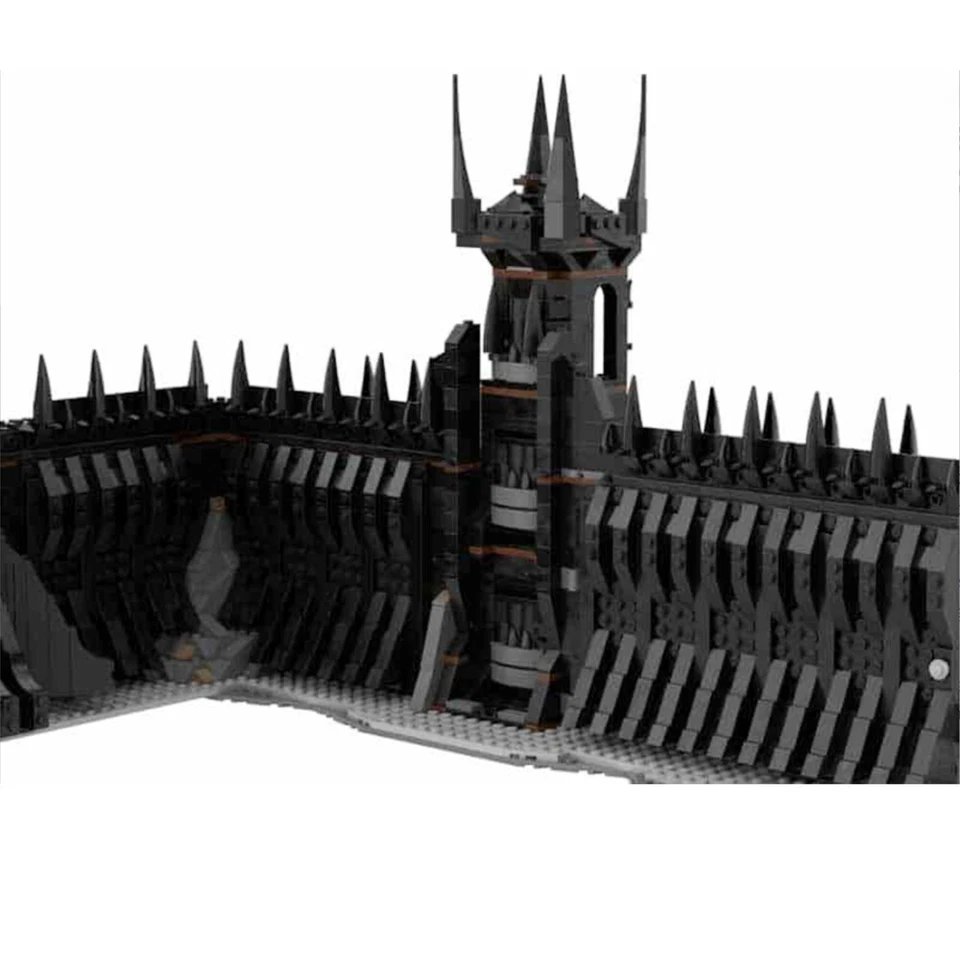 Modubrix Mocs Building Block UCS Black Gate of Mordor Set Bricks Toys Kits - Image 3 of 4