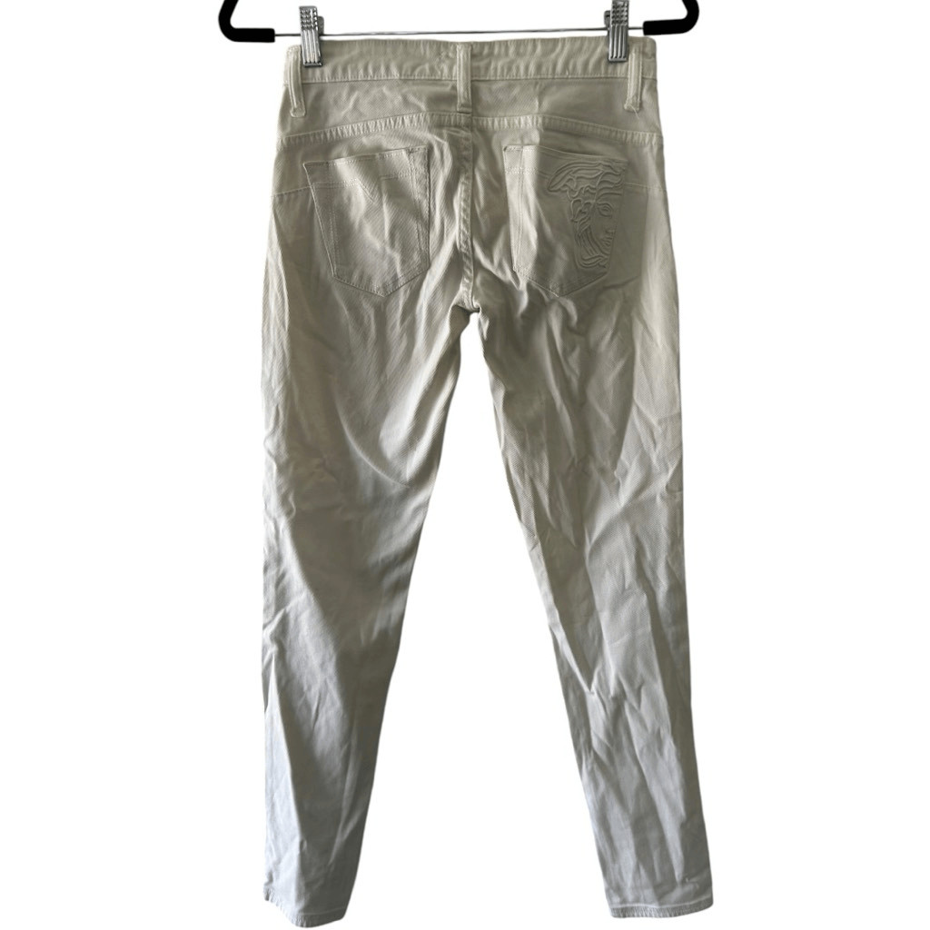 Versace Jeans Collection White Patchwork Jeans Si… - image 6