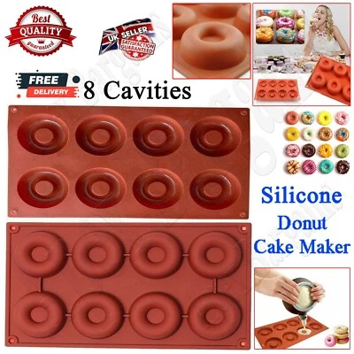 Silicone Doughnut Mould Donut Chocolate Muffin Pan Sweet Ice Tray Soap Cake Mold