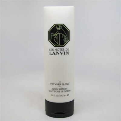Les Notes De Lanvin ( I Vetyver Blanc) 100 ml/ 3.4 oz Body Lotion Tube