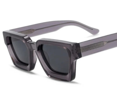 Retro Fashion Sunglasses Acetate Thick Square Mens Women Vintage Optical Rx able