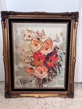 Gorgeous Original Manuel Munoz Merida Oil painting on canvas Hand Signed