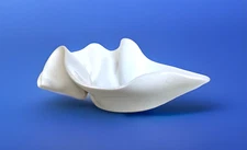 Vintage Folded Freeform Clay/Ceramic Dish by Hilborn Pottery Canada, 9-1/2" Long