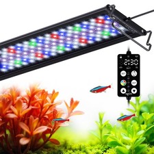 SEAOURA LED Aquarium Light, 24/7 Custom Timer, Power-Off Memory,7-Row LED 18-...