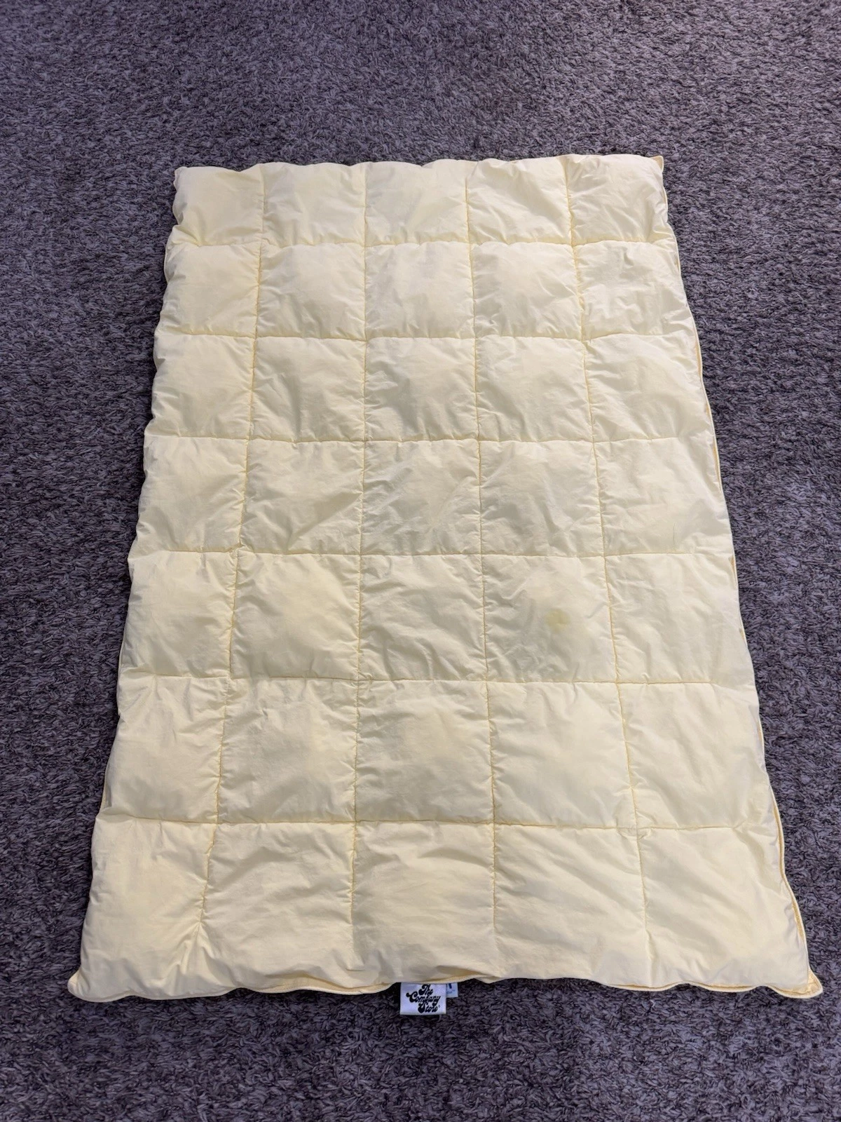 The Company Store Primal Loft Down Alt. Yellow Toddler/Crib Comforter 46”x32”