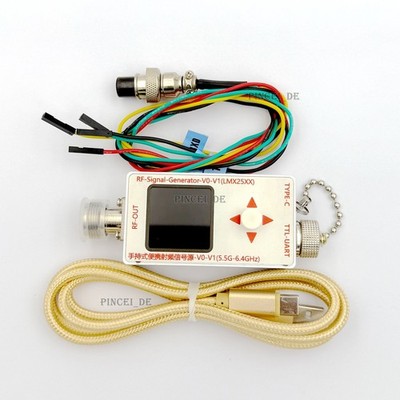12.5MHz-6.4GHz RF Signal Generator V1 Signal Source Module Sine Wave Output