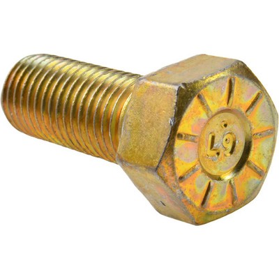 BULK BOX! 5/8''-11x8'' L-9 Hex Cap Screw Coarse Alloy CR+3 Zinc-Yellow 70pcs