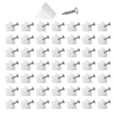 Bonsicoky 50 Pcs Repair Mending Wedges Fixing Sagging Drawer, Plastic White