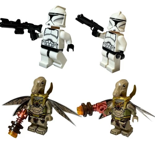 LEGO Star Wars Clone Troopers & Geonosian Warrior Minifigures w/ Accessories