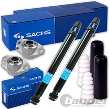 2x SACHS STOßDÄMPFER + DOMLAGER + PROTECTION KIT HINTEN für VW GOLF 4 OCTAVIA