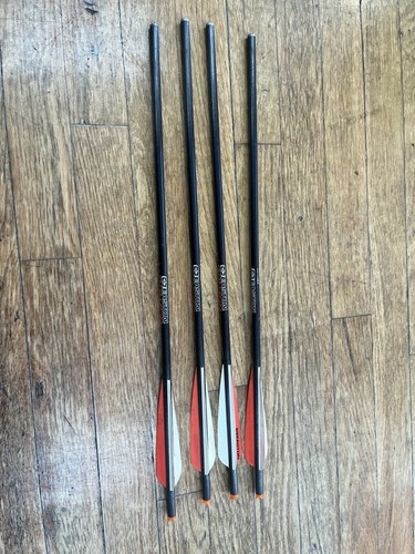 Easton Carbon Power Bolts 20" – 4 Pack – Half-Moon Nock Carbon Crossbow