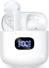 Wireless Earbuds Bluetooth 5.3 Headphones, 40Hrs Playback Stereo Ear Buds with L