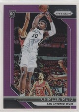 2018-19 Panini Prizm Purple Prizm 63/75 Chimezie Metu #241 ib1