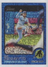 2022 Topps Heritage Chrome Blue Sparkle Bo Bichette #262 e9p