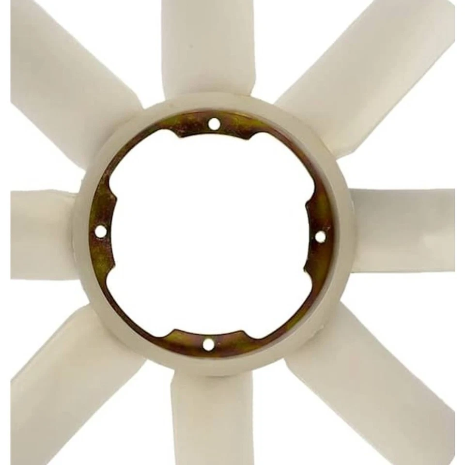 Hoja del ventilador de embrague blanco 11 aspas 490 mm diámetro exterior para Nissan D21 1990-1994 Foto 2 de 4