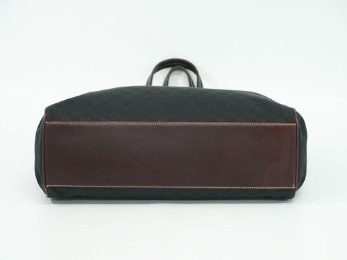 LOEWE Bolso de Hombro de Mano Cartera Anagrama Lona Negro Gris Auténtico - Imagen 3 de 24