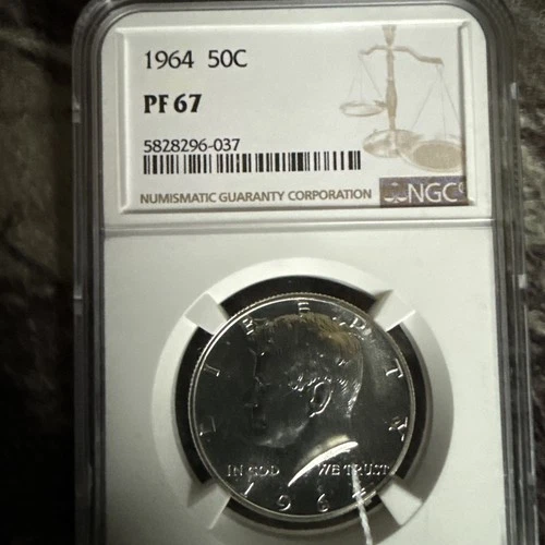 1964 Kennedy Silver Half Dollar Unc Proof PF67 NGC