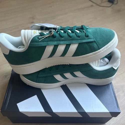 Adidas Grand Court Alpha IE1451 Mens Green White Leather Sportswear Size 10.5M