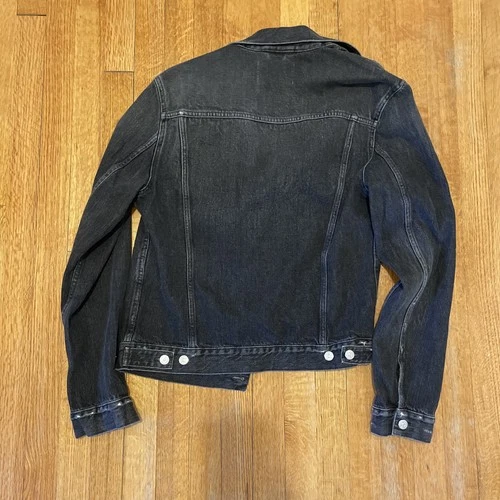 Acne Studios WHO Vintage Black Denim Jacket Trucker Size L | US40 IT50 MSRP $420 image 6