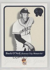 2001 Fleer Greats of the Game Buck O'Neil #119 HOF 2i9