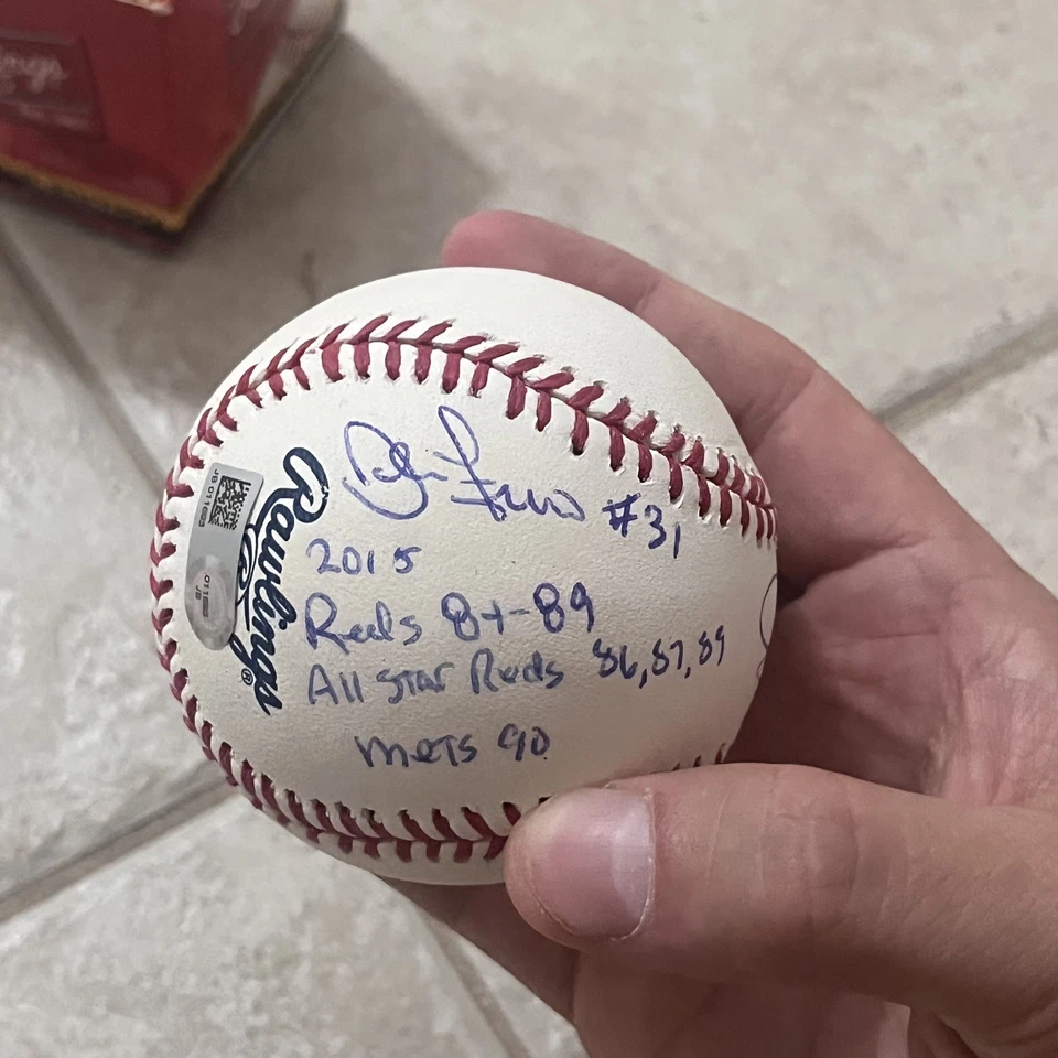 John Franco Autografiado Firmado Béisbol Rojos de Cincinnati ROMLB con Inscripción Certificado de Autenticidad Foto 3 de 4