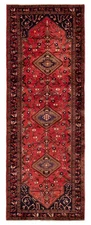 Vintage Hand-knotted Runner Rug 3'6" x 9'3" Traditional Oriental Wool Carpet