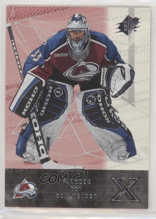2000-01 SPx Patrick Roy #15 HOF g3e