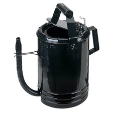 Lumax Flow Control Measure Can With Flex Spout, 4 Qt. Black, Minimal Spills