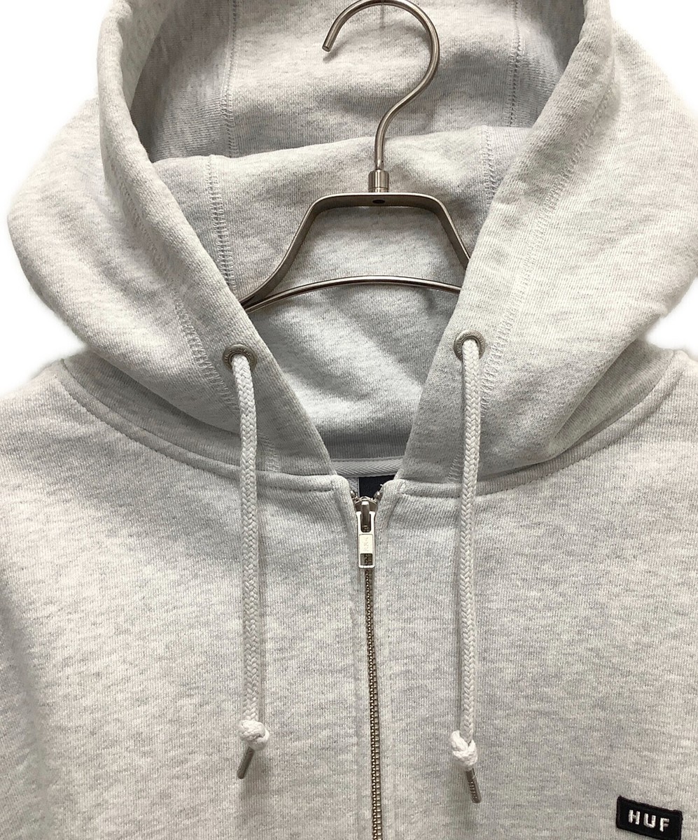 HUF CLASSIC FLEECE FULL ZIP HOODIE Size: XXL Gray Men | eBay