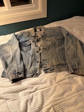 Levi Strauss Signature 1873 Denim Trucker Jacket Size M Men's in Blue Denim