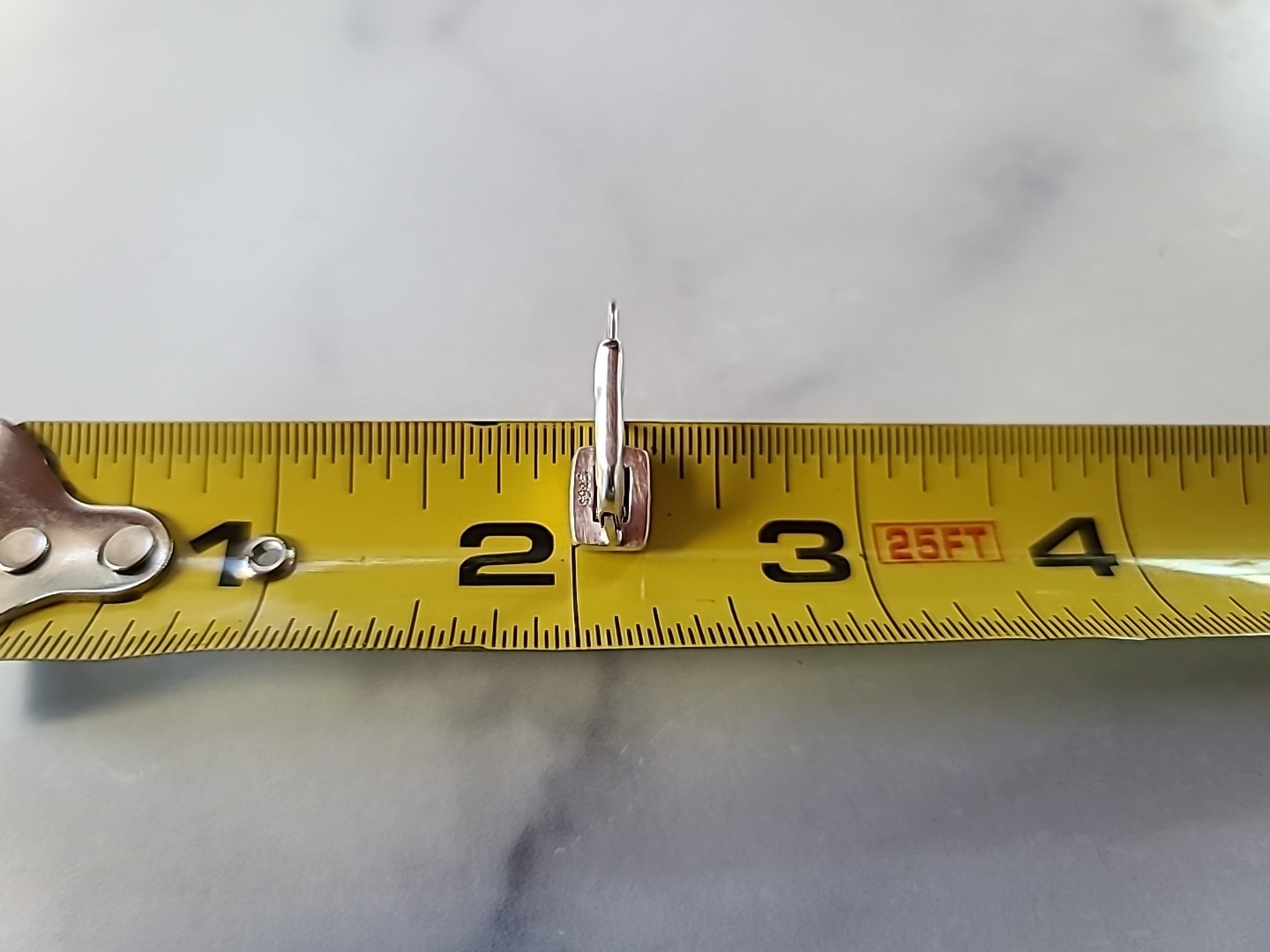 925 Sterling Silver Garnet Rectangular Dangling L… - image 8